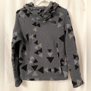 North Face Hooded Geometric Pullover